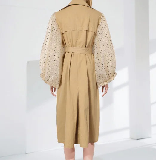 Mid-Length Women's Coat and Trench Coat