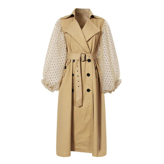 Mid-Length Women's Coat and Trench Coat